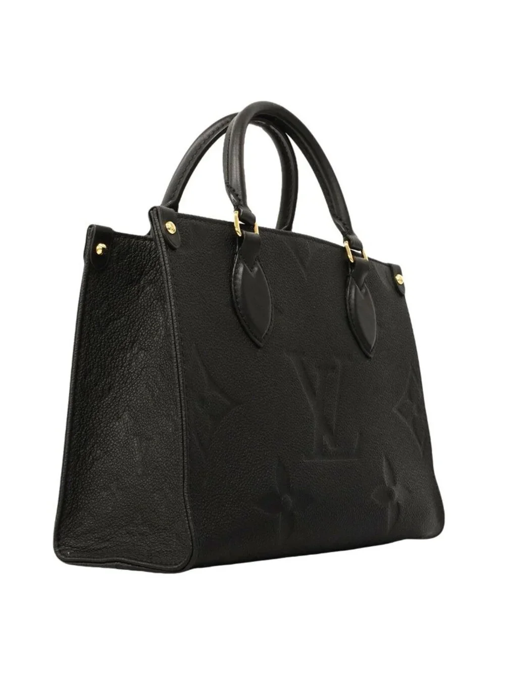 Louis Vuitton Handbag Monogram Empreinte On The Go PM Noir 2-Way